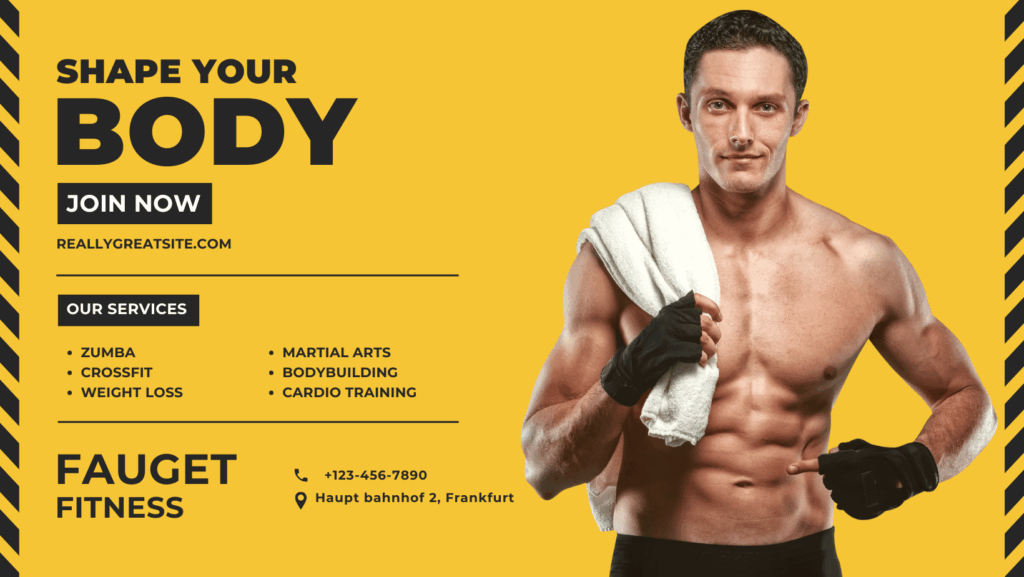 Men showing his body