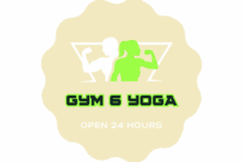 Men and women showing muscles